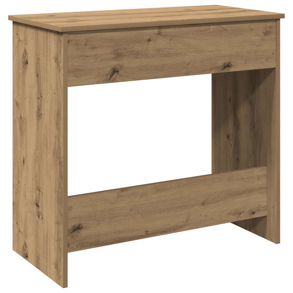 Bureau 80x40x75 cm bewerkt hout artisanaal eikenkleurig
