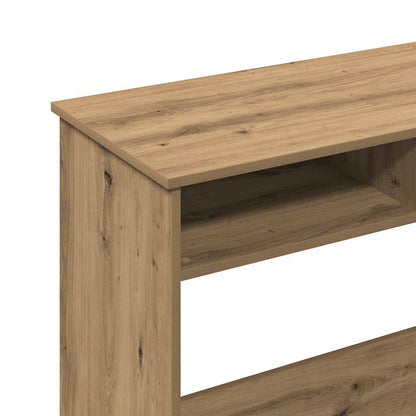 Bureau 80x40x75 cm bewerkt hout artisanaal eikenkleurig