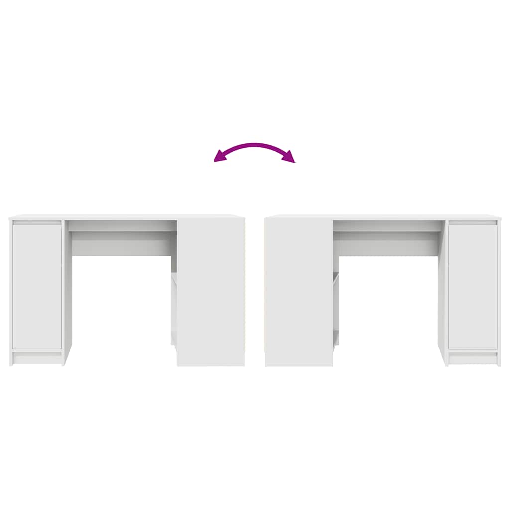 Desk 120x42x76 cm chipboard white