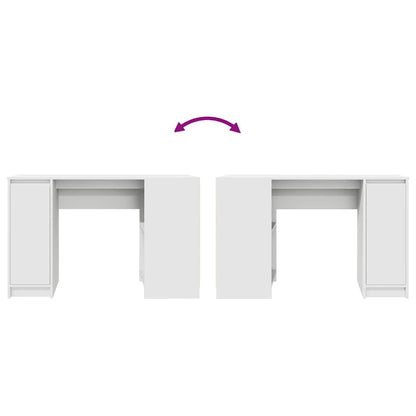 Desk 120x42x76 cm chipboard white