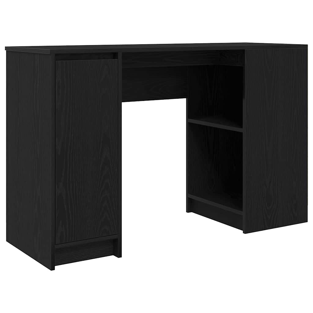 Desk 120x42x76 cm chipboard black oak color