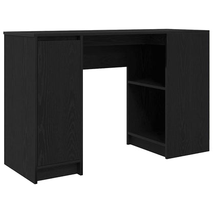 Desk 120x42x76 cm chipboard black oak color