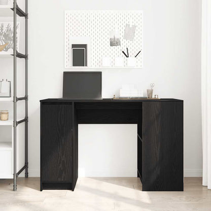 Desk 120x42x76 cm chipboard black oak color