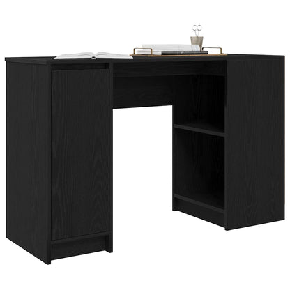 Desk 120x42x76 cm chipboard black oak color