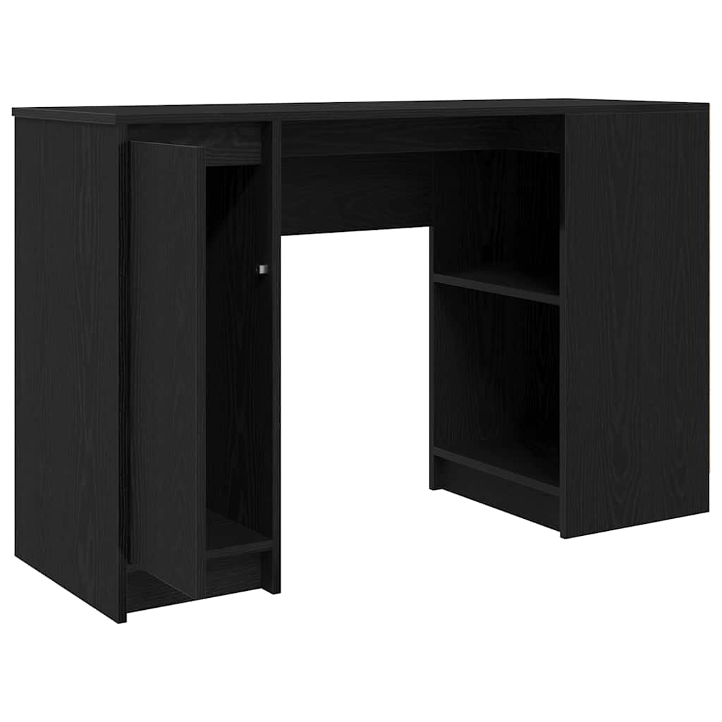 Desk 120x42x76 cm chipboard black oak color