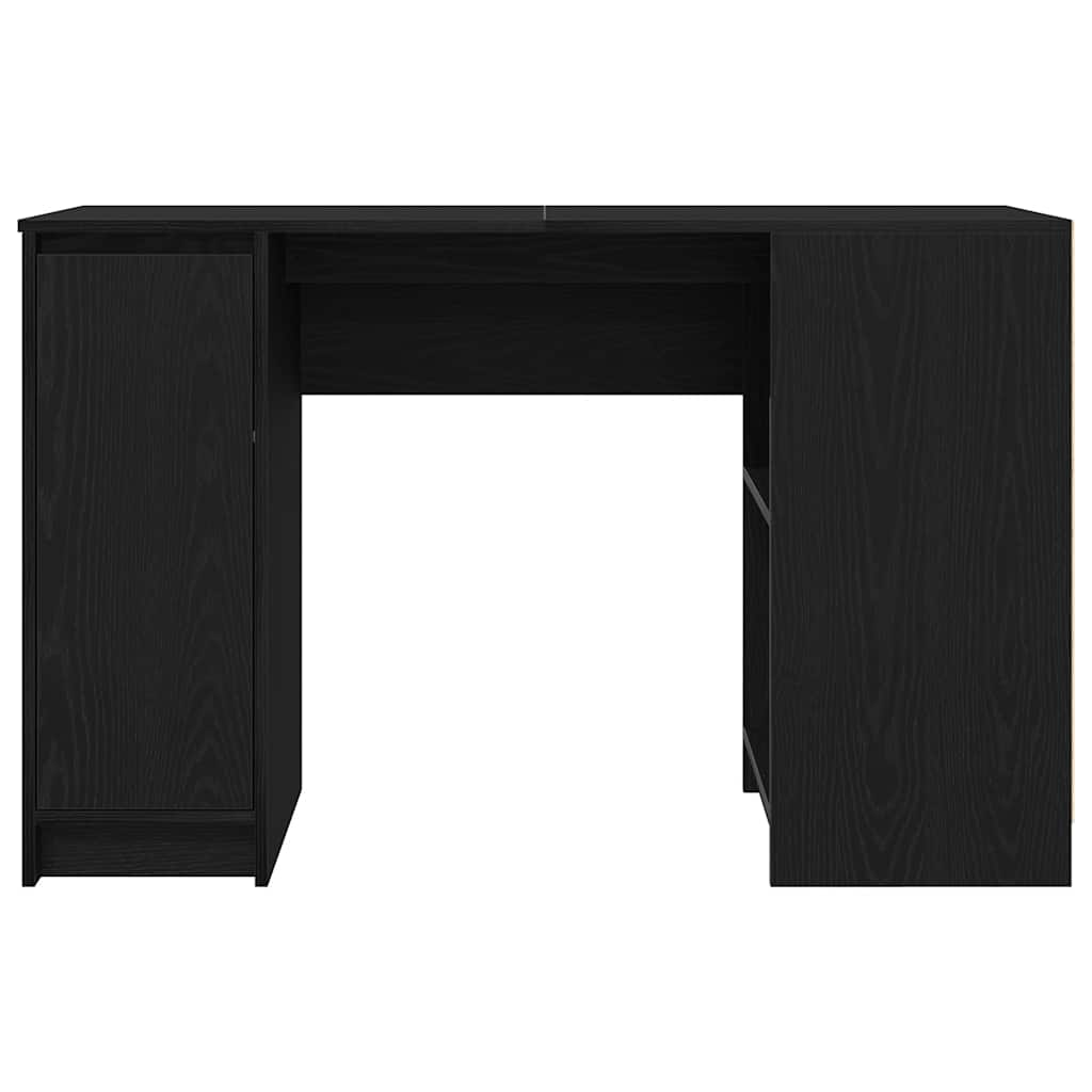 Desk 120x42x76 cm chipboard black oak color