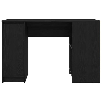 Desk 120x42x76 cm chipboard black oak color