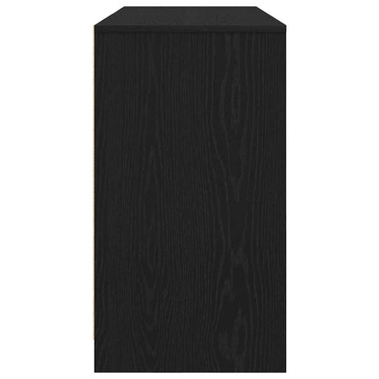 Desk 120x42x76 cm chipboard black oak color
