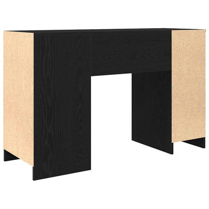 Desk 120x42x76 cm chipboard black oak color