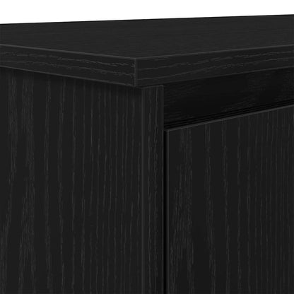 Desk 120x42x76 cm chipboard black oak color