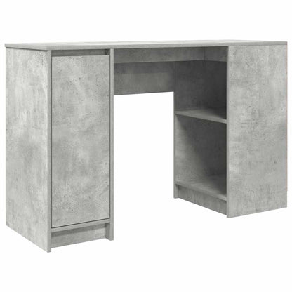 Desk 120x42x76 cm chipboard concrete gray