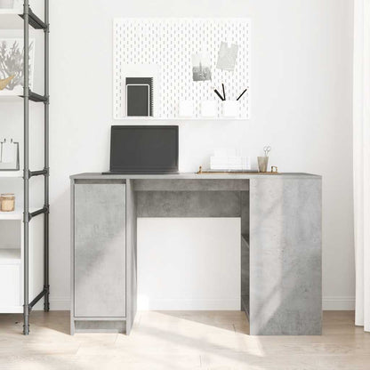Desk 120x42x76 cm chipboard concrete gray