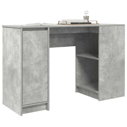 Desk 120x42x76 cm chipboard concrete gray