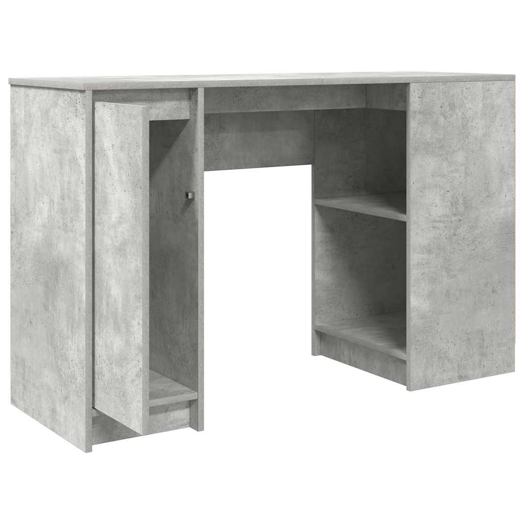 Desk 120x42x76 cm chipboard concrete gray