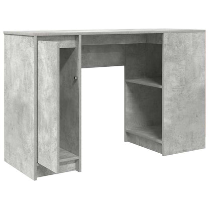 Desk 120x42x76 cm chipboard concrete gray