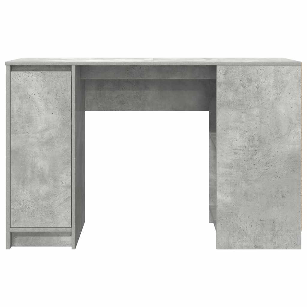 Desk 120x42x76 cm chipboard concrete gray