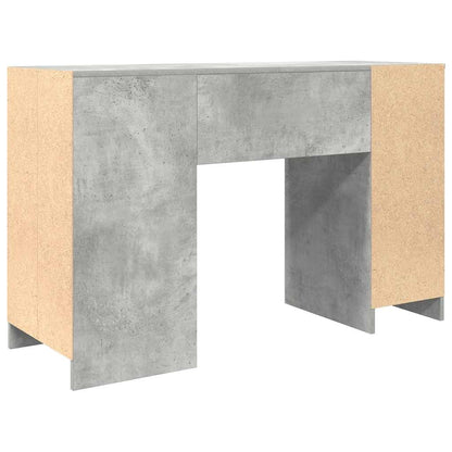 Desk 120x42x76 cm chipboard concrete gray