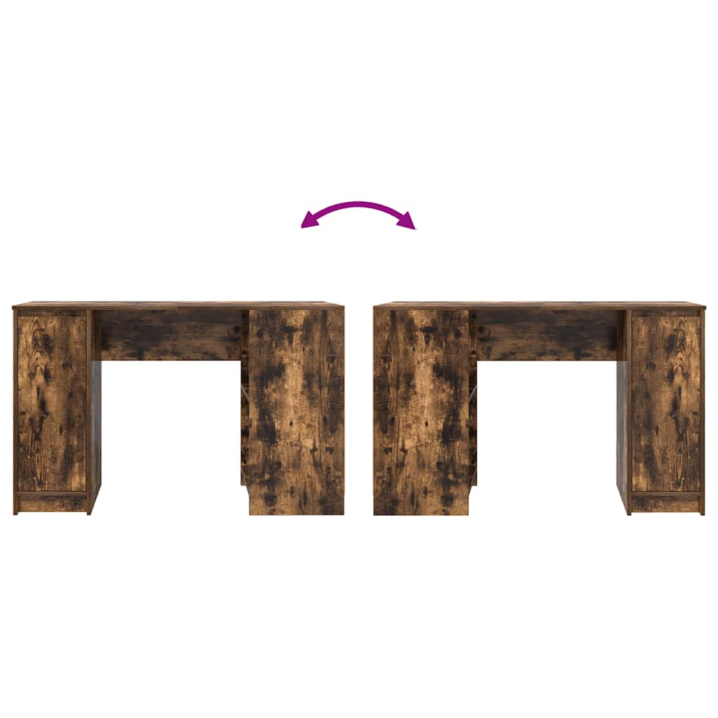 Desk 120x42x76 cm chipboard smoked oak color