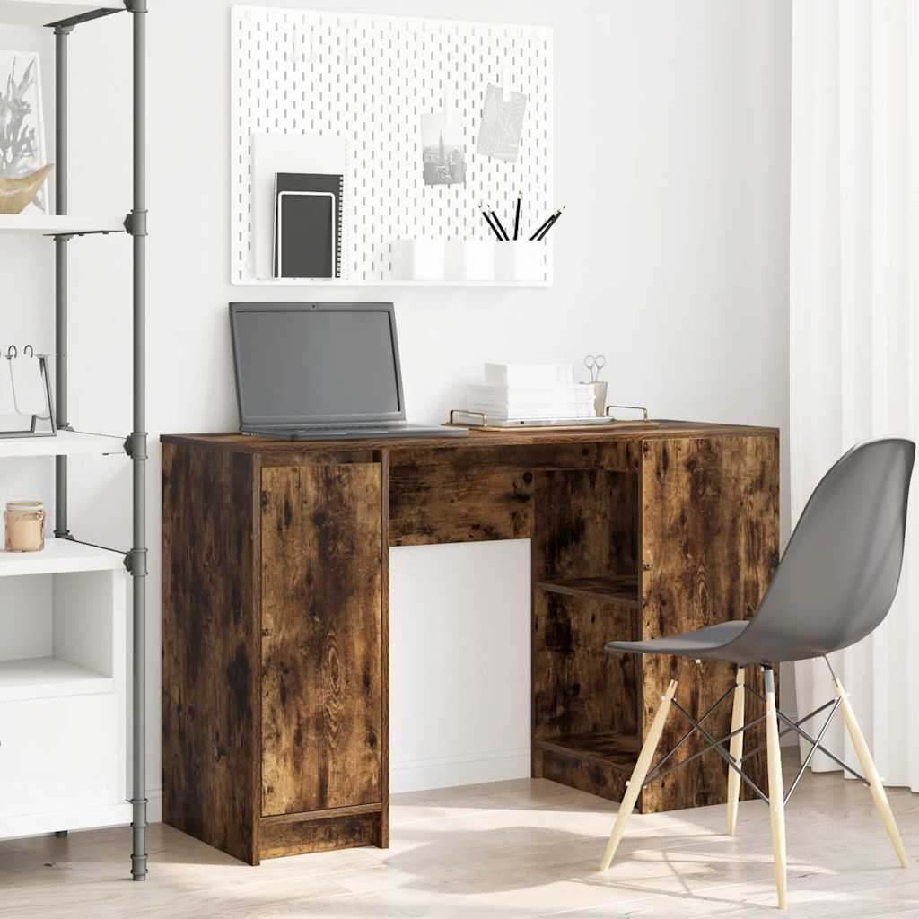 Desk 120x42x76 cm chipboard smoked oak color