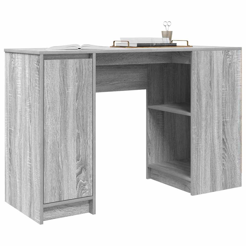 Bureau 120x42x76 cm spaanplaat grijs sonoma