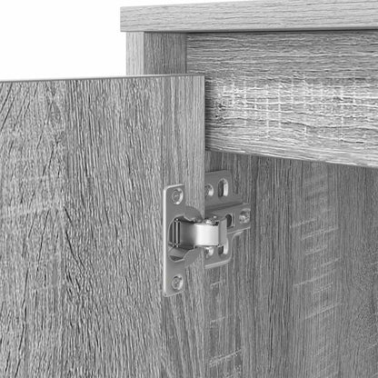 Bureau 120x42x76 cm spaanplaat grijs sonoma