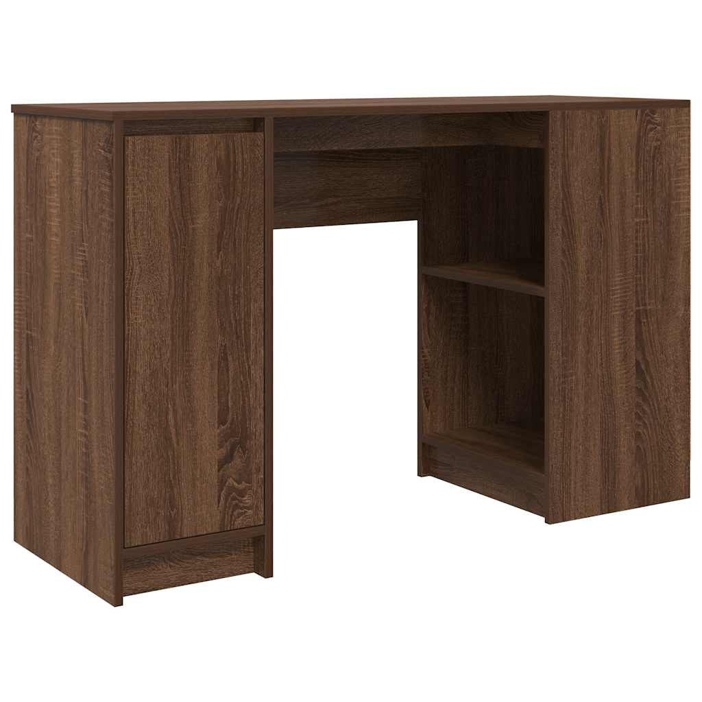 Bureau 120x42x76 cm spaanplaat bruin eikenkleurig