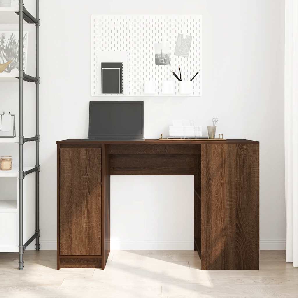 Bureau 120x42x76 cm spaanplaat bruin eikenkleurig