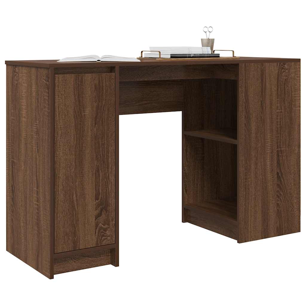 Bureau 120x42x76 cm spaanplaat bruin eikenkleurig