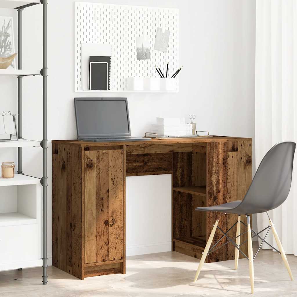 Desk 120x42x76 cm chipboard old wood