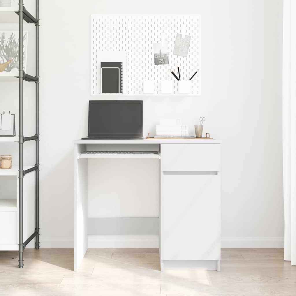Bureau 86x49x76 cm spaanplaat wit