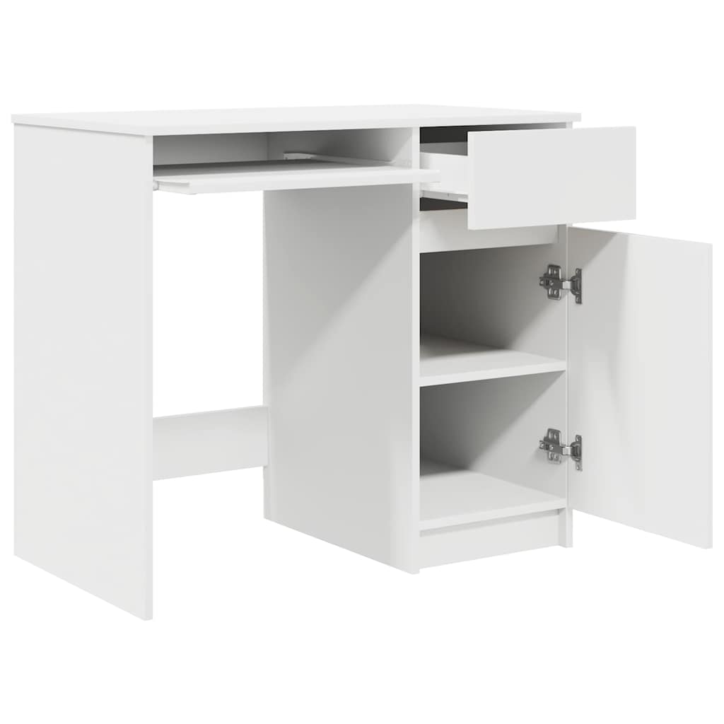 Bureau 86x49x76 cm spaanplaat wit