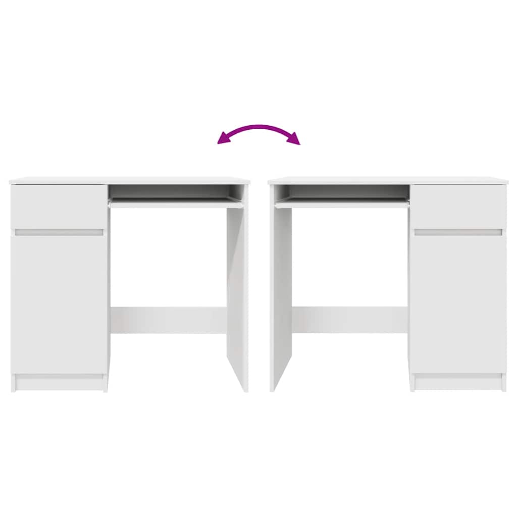 Bureau 86x49x76 cm spaanplaat wit