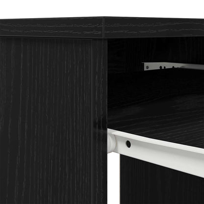 Desk 86x49x76 cm chipboard black oak color