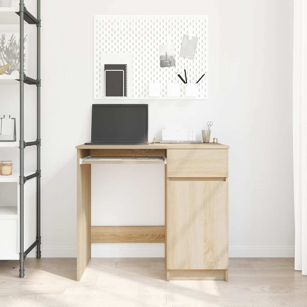 Desk 86x49x76 cm chipboard sonoma oak color