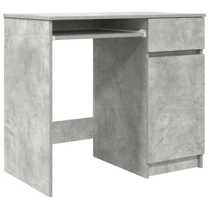 Desk 86x49x76 cm chipboard concrete gray