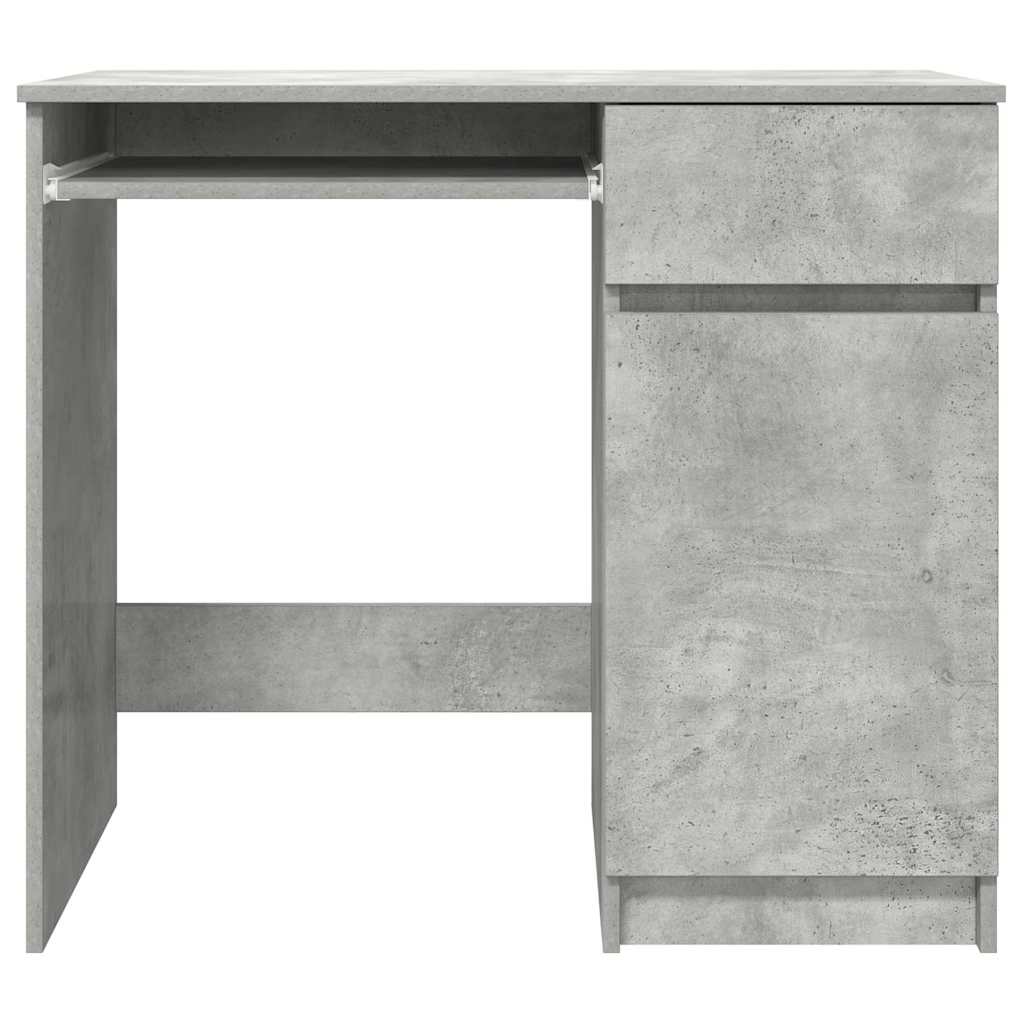 Desk 86x49x76 cm chipboard concrete gray
