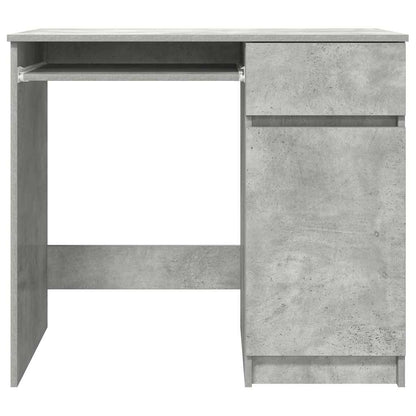 Desk 86x49x76 cm chipboard concrete gray