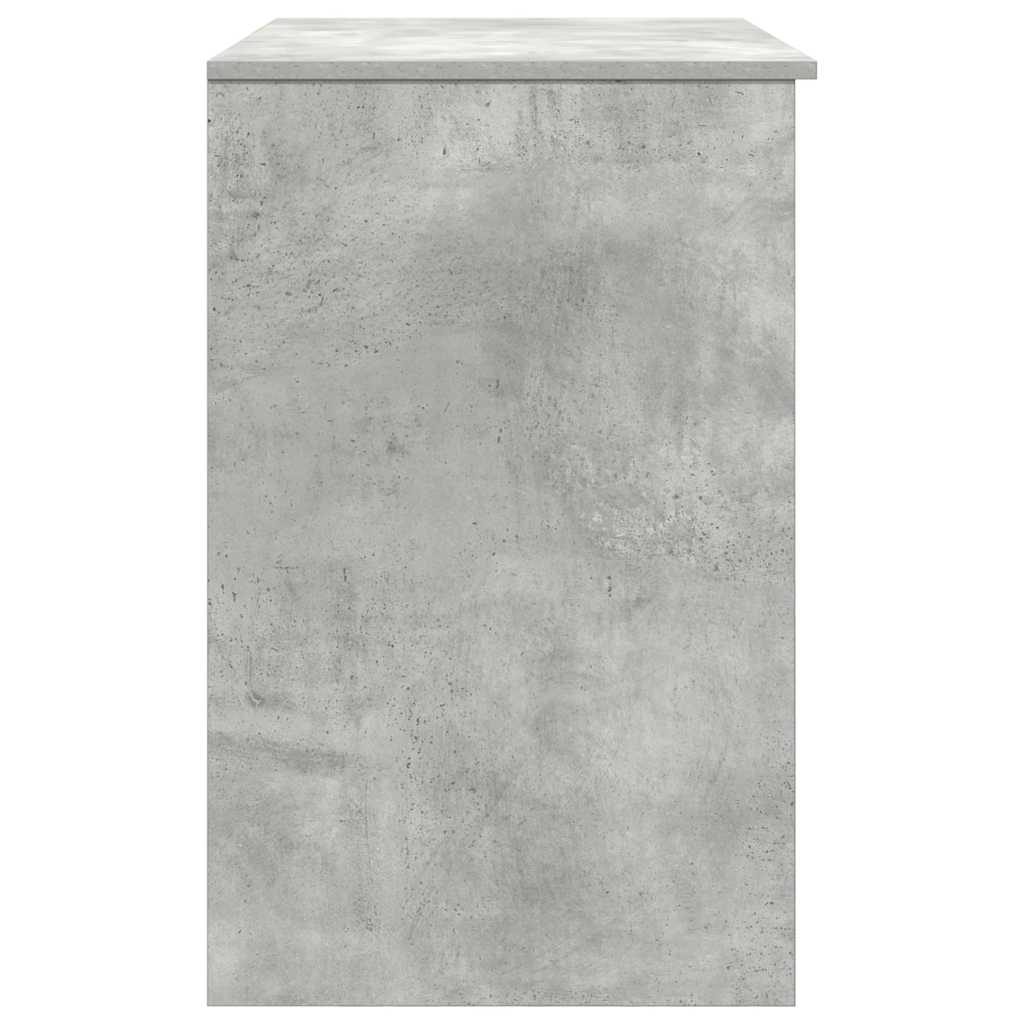 Desk 86x49x76 cm chipboard concrete gray