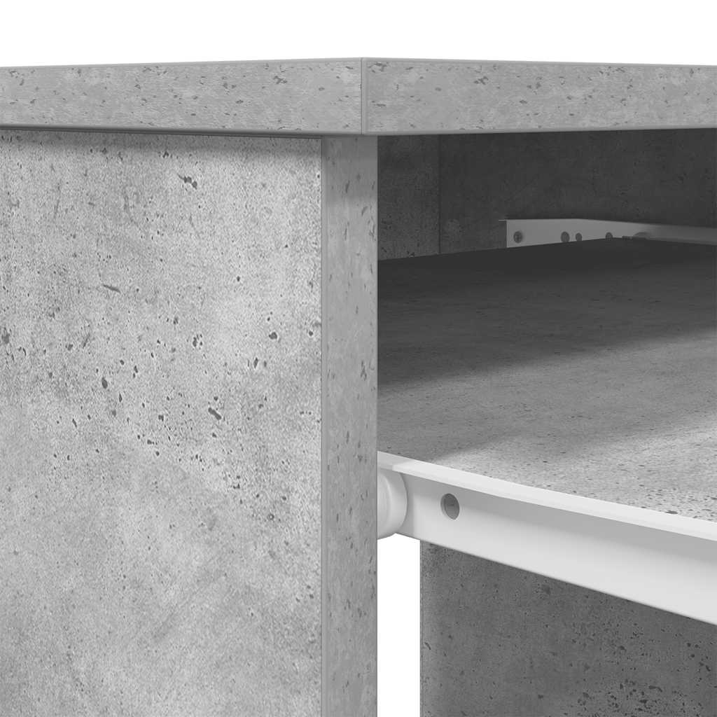 Desk 86x49x76 cm chipboard concrete gray