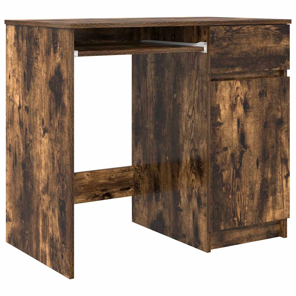 Desk 86x49x76 cm chipboard smoked oak color