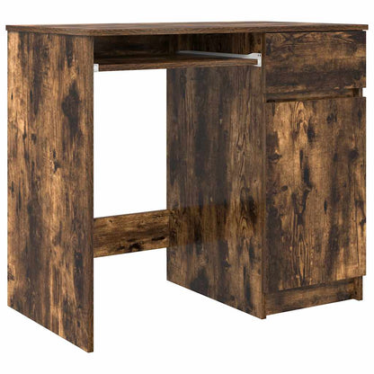 Desk 86x49x76 cm chipboard smoked oak color