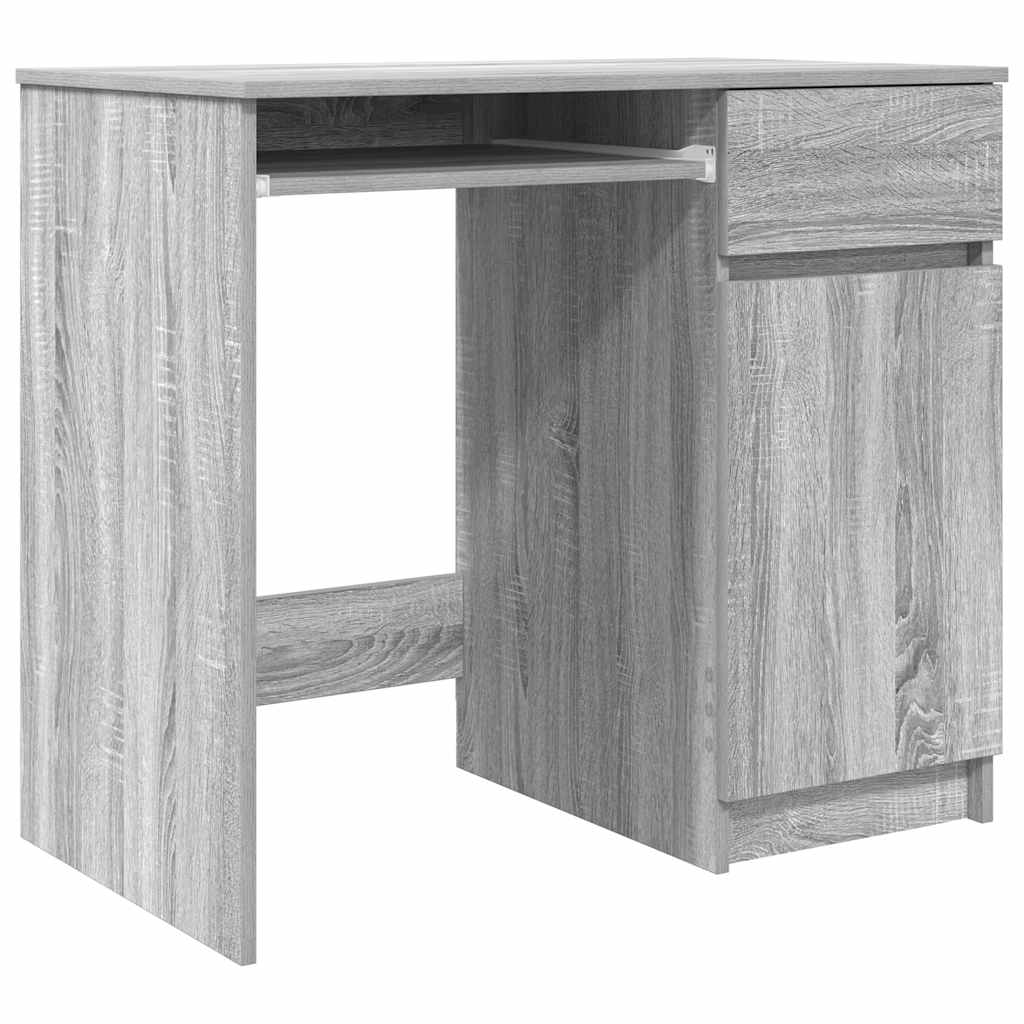 Desk 86x49x76 cm chipboard grey sonoma