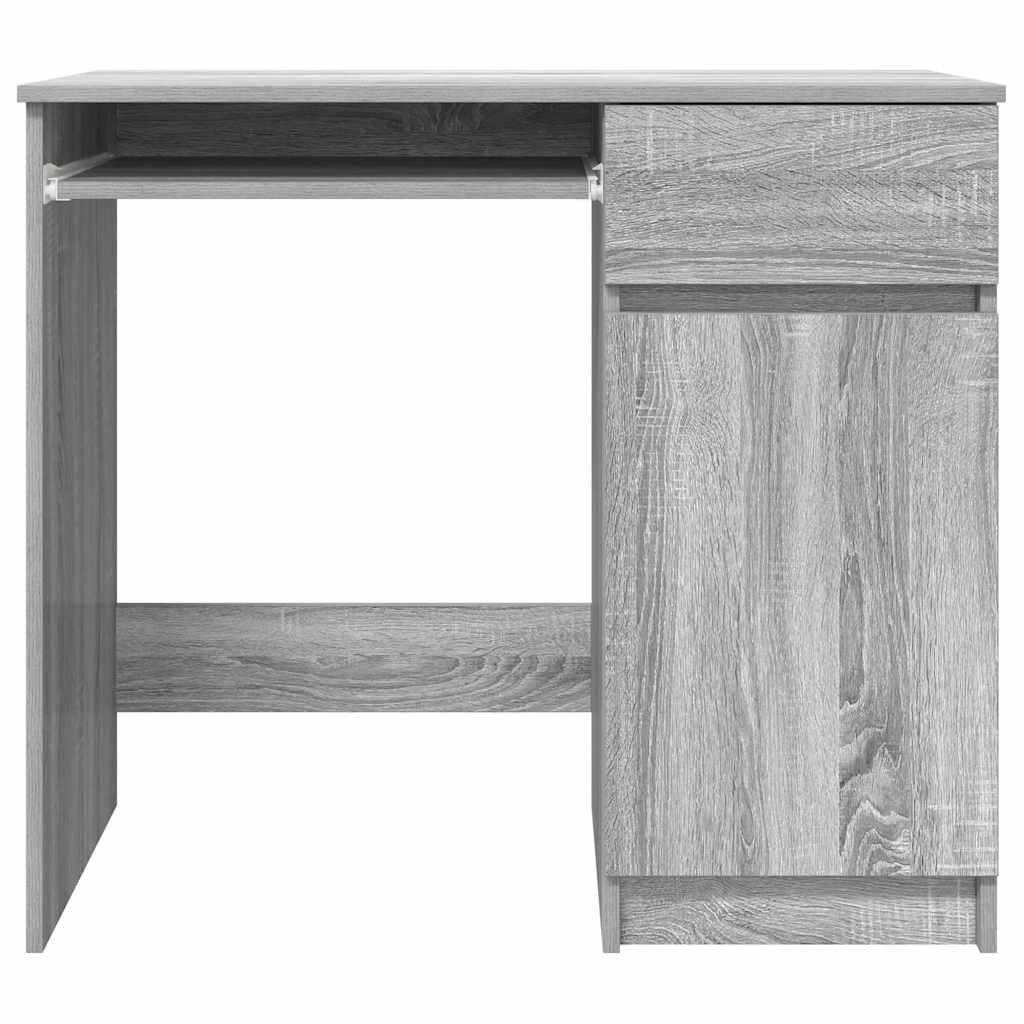 Desk 86x49x76 cm chipboard grey sonoma