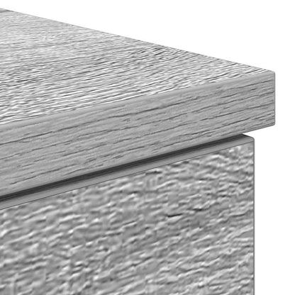 Desk 86x49x76 cm chipboard grey sonoma