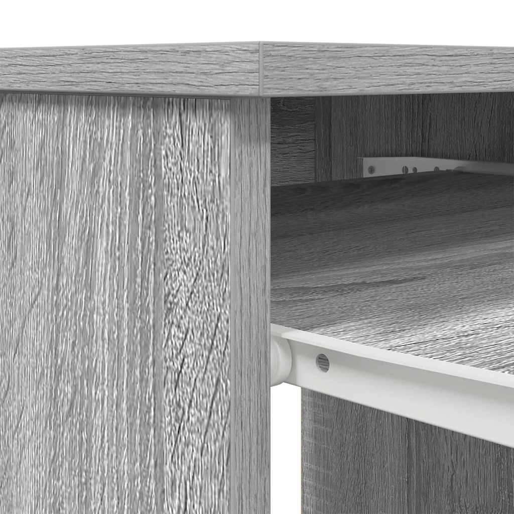 Desk 86x49x76 cm chipboard grey sonoma
