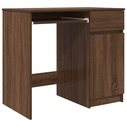 Desk 86x49x76 cm chipboard brown oak colored