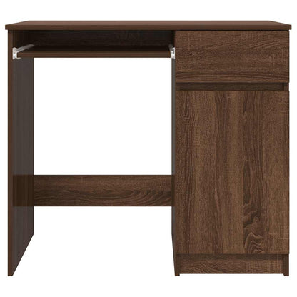Desk 86x49x76 cm chipboard brown oak colored