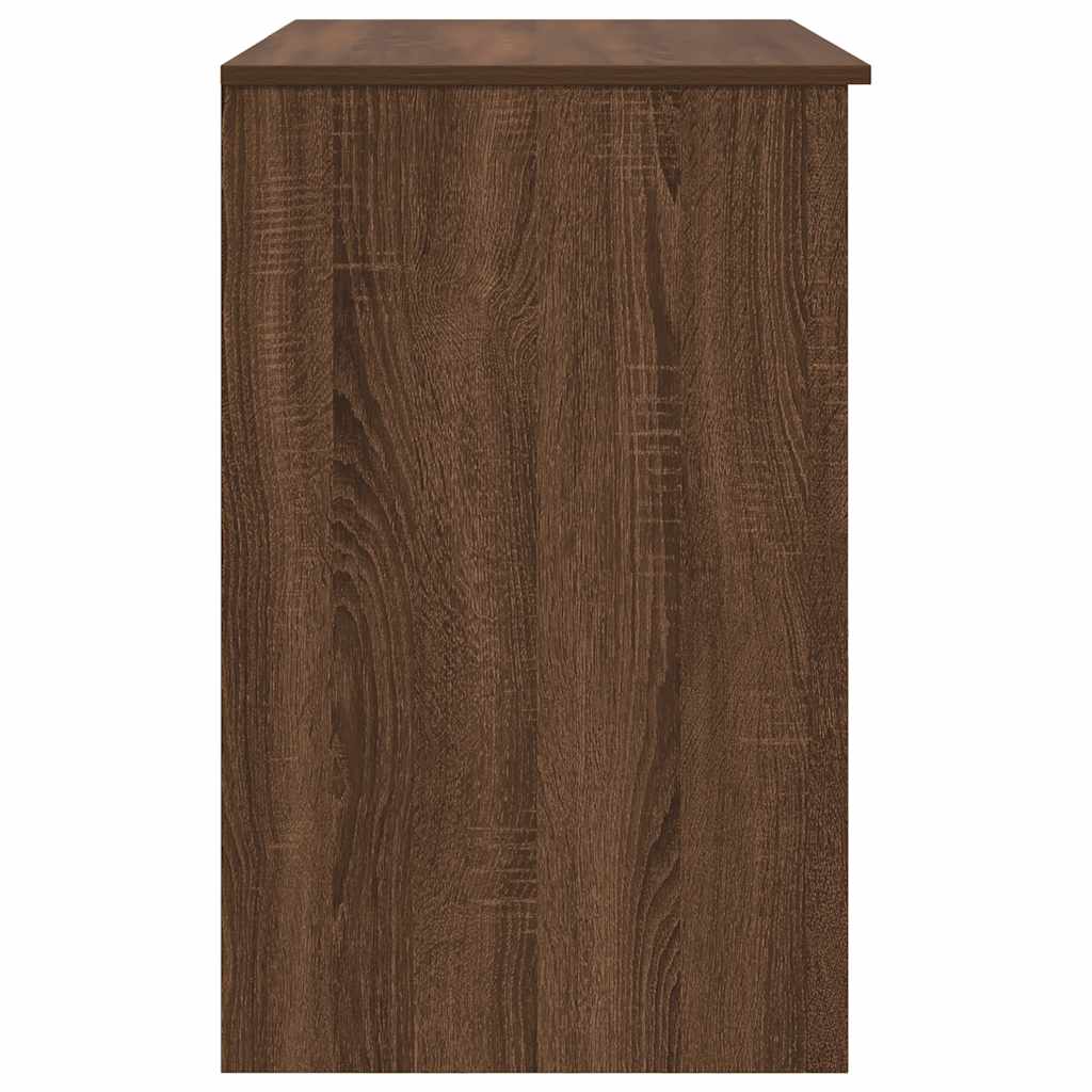 Desk 86x49x76 cm chipboard brown oak colored
