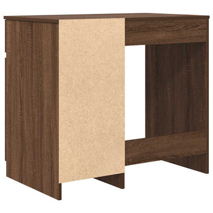 Desk 86x49x76 cm chipboard brown oak colored