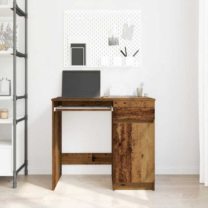 Bureau 86x49x76 cm spaanplaat oud hout